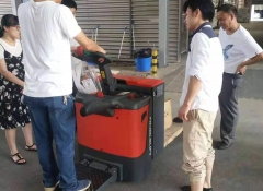 江西諾力電動托盤車PT20交付長沙多喜愛家紡公司使用